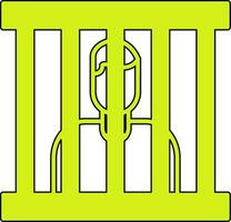 icône de vecteur de prisonnier