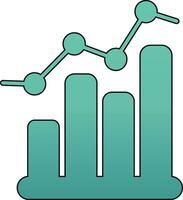 icône de vecteur de graphique à barres