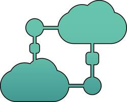 icône de vecteur de nuage