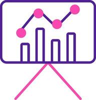 Statistiques présentation vecteur icône