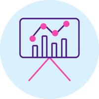 Statistiques présentation vecteur icône