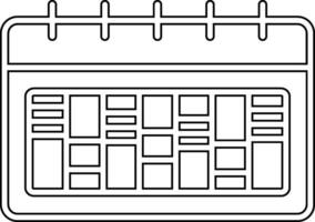 icône de vecteur de calendrier