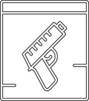 icône de vecteur de pistolet