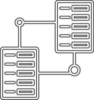 serveur espace de rangement vecteur icône