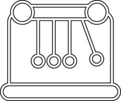 icône de vecteur de pendule