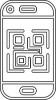 icône de vecteur de code qr