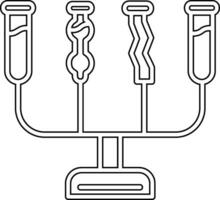 icône de vecteur de vases communicants