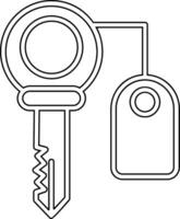 icône de vecteur de clé de chambre
