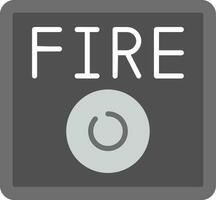 icône de vecteur d'alarme incendie