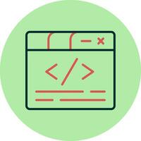 icône de vecteur de code