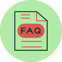 icône de vecteur de FAQ