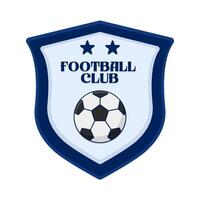 Football club badge illustration vecteur