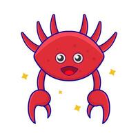 Crabe animal illustration vecteur