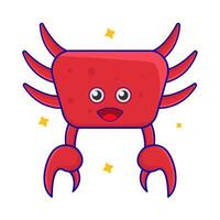 Crabe animal illustration vecteur