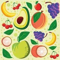 nourriture fruit légume vecteur