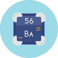 baryum plat cercle icône vecteur