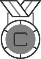 icône de vecteur de médaille