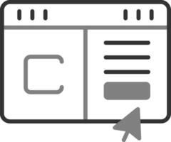 icône de vecteur de site Web