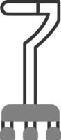 icône de vecteur de bâton de marche