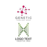 illustration de symbole vecteur ADN gène logo modèle