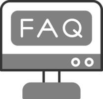 icône de vecteur de FAQ