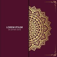 fond de mandala ornemental de luxe avec motif arabe islamique oriental style vecteur premium vecto gratuit