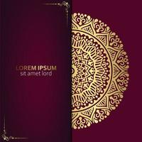 fond de mandala ornemental de luxe avec motif arabe islamique oriental style vecteur premium vecto gratuit