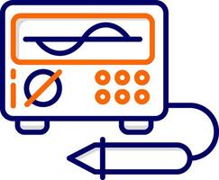 icône de vecteur d'oscilloscope
