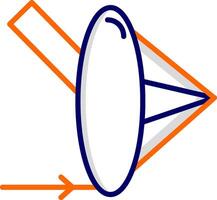 icône de vecteur de réfraction