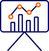 Statistiques présentation vecteur icône