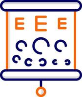 icône de vecteur de test oculaire