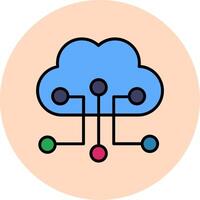 nuage configuration vecteur icône