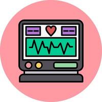 icône de vecteur d'électrocardiogramme