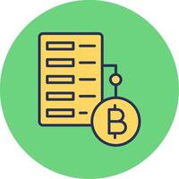 icône de vecteur de crypto-monnaie