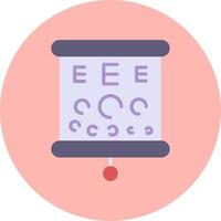 icône de vecteur de test oculaire
