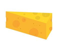 collation de fromage en tranches vecteur