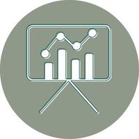 Statistiques présentation vecteur icône