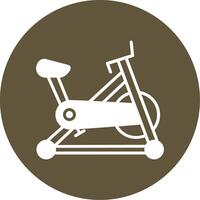 Stationnaire bicyclette vecteur icône