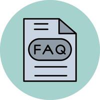 icône de vecteur de FAQ