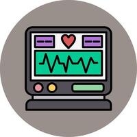icône de vecteur d'électrocardiogramme