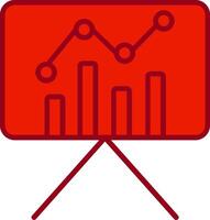 Statistiques présentation vecteur icône