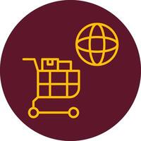 icône de vecteur de magasin en ligne