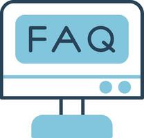 icône de vecteur de FAQ