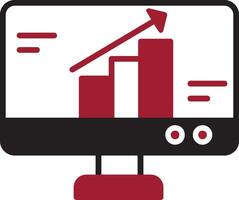 icône de vecteur de croissance