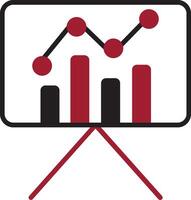 Statistiques présentation vecteur icône