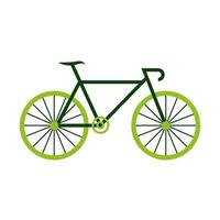 transport de vélo vert vecteur