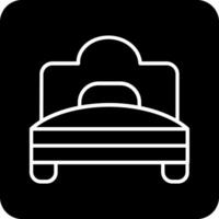 icône de vecteur de lit simple