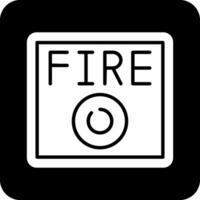 icône de vecteur d'alarme incendie