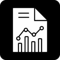 Statistiques papier vecteur icône