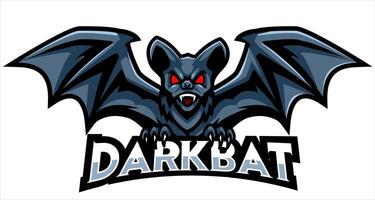 chauve souris mascotte logo esport équipe vecteur